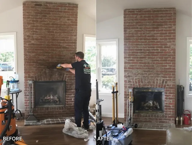 Finished chimney sweeping service by Warwick Chimney Sweep in Warwick, RI