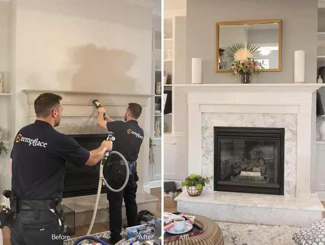 Professional soot removal by Warwick Chimney Sweep team in Warwick, RI